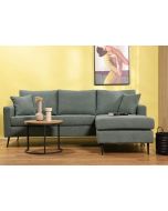 ספה פינתית תלת מושבית בד בגוון ירוק 260 ס"מ דגם RANDOM