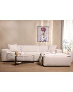 ספת פינתית 300 ס"מ ימין בד קורדרוי אבן דגם COOL