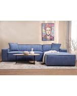 ספת פינתית 300 ס"מ ימין בד קורדרוי כחול דגם COOL