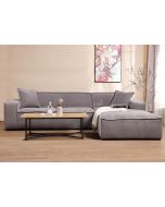 ספת פינתית 300 ס"מ ימין בד קורדרוי אפור דגם COOL