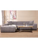 ספת פינתית 300 ס"מ שמאל בד קורדרוי אפור דגם COOL