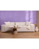 ספת תלת מושבית 280 ס"מ בד קורדרוי אבן דגם COOL