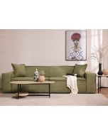 ספת תלת מושבית 280 ס"מ בד קורדרוי ירוק דגם COOL