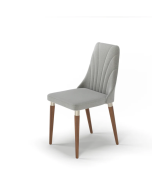 כיסא פינת אוכל מעוצב דגם לורן בגוון אפור