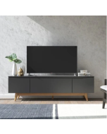 מזנון טלוויזיה דגם אופל 180 ס"מ בגוון שחור