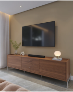 מזנון טלוויזה דגם ברקת 180 ס"מ בגוון עץ קנלה