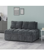 ספה נפתחת למיטה רחבה עם ראש מתכוונן דגם טקילה בגוון אפור