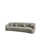 ספה ברוחב 200 ס"מ דגם DONA בגוון אפור בהיר