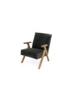 כורסא דגם MARINA בגוון אפור כהה