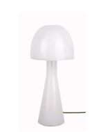 מנורת שולחן מעוצבת מזכוכית דגם Bombin צבע לבן