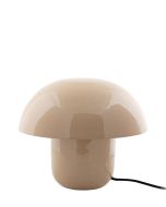 מנורת שולחן ממתכת דגם Fat Mushroom חום לאטה