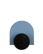 מתלה מעוצב לקיר דגם נוב צבע כחול בשילוב שחור