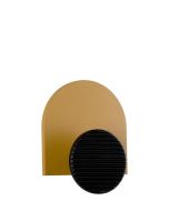 מתלה מעוצב לקיר דגם נוב צבע צהוב בשילוב שחור