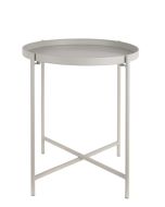 שולחן צד ממתכת דגם Meseta גוון אפור חמים