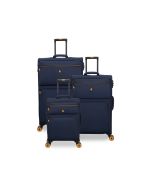 סט 3 מזוודות בד יוקרתיות וקלות 30/25/20 דגם Compartment צבע כחול כהה