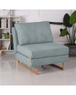 כורסא נפתחת למיטה מרופדת בגוון ירוק דגם לילך