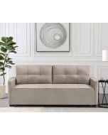 ספה מעוצבת נפתחת למיטה זוגית עם ארגז מצעים דגם ספידי בגוון קפוצינו