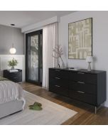קומודה 6 מגירות בגוון שחור דגם שוהם