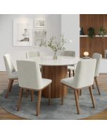 שולחן פינת אוכל עגול דגם קלינה