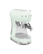 מכונת אספרסו ידנית עם מקציף חלב דגם ECF02 מבית Smeg ירוק פסטל